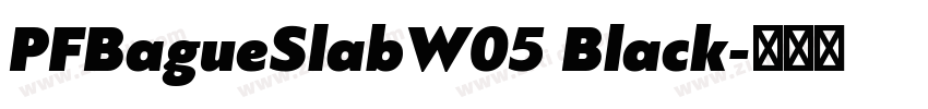 PFBagueSlabW05 Black字体转换